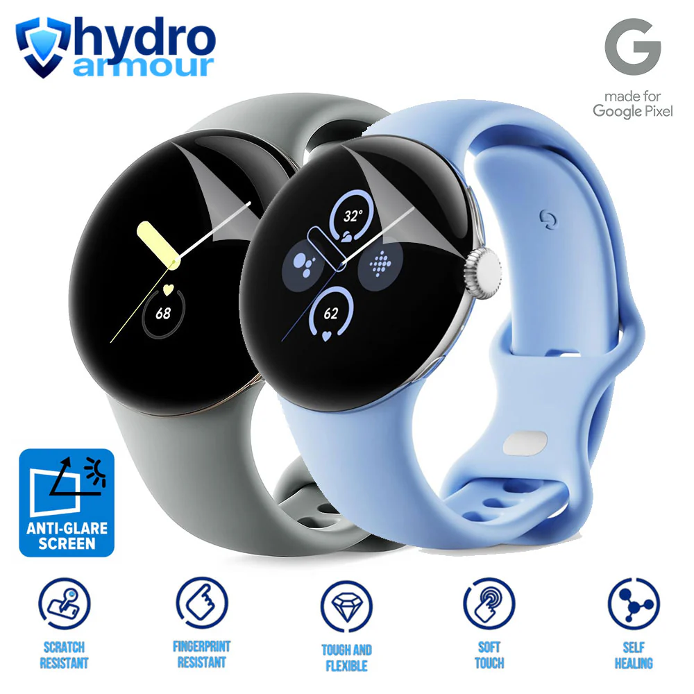 6x Matte Anti Glare Hydrogel Screen Protector for Google Pixel Watch 1 2 3