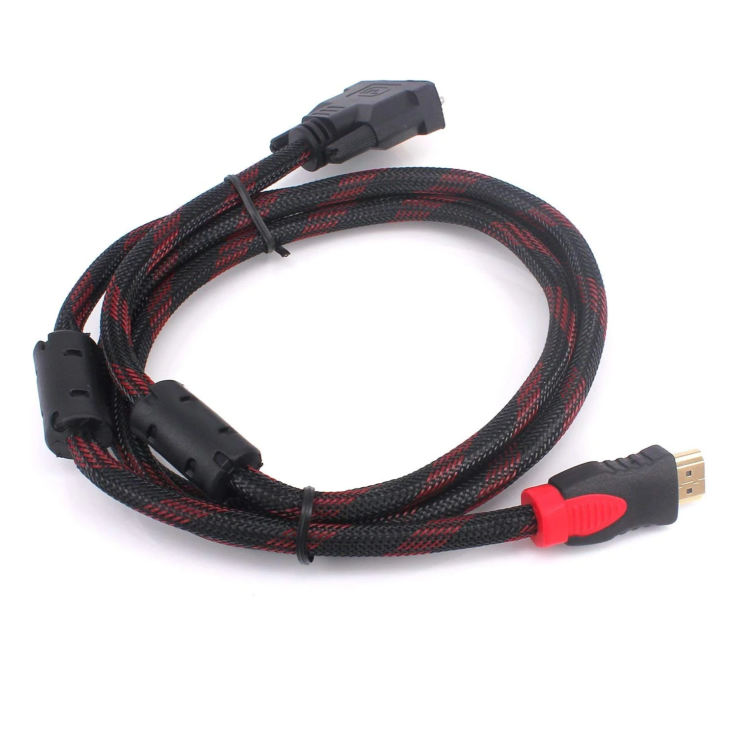 Bi-Directional HDMI to DVI-D Cable | Braided 1080p Full HD Adapter Lead - Image 4