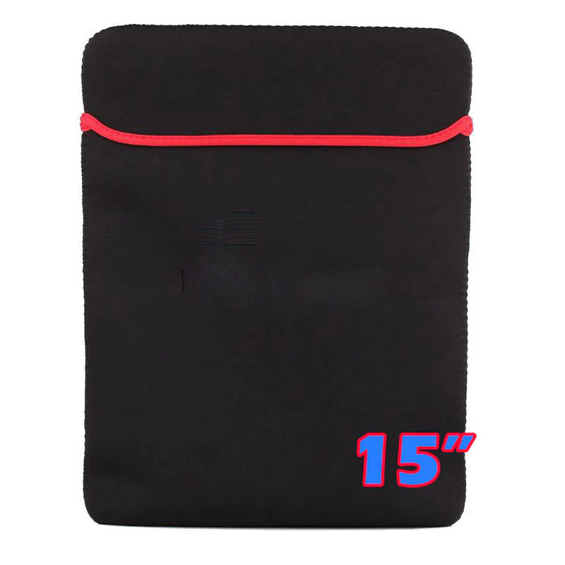 7 10 12 13 14 15 inch Laptop Notebook Macbook iPad Mini Sleeve Black Red - Image 9
