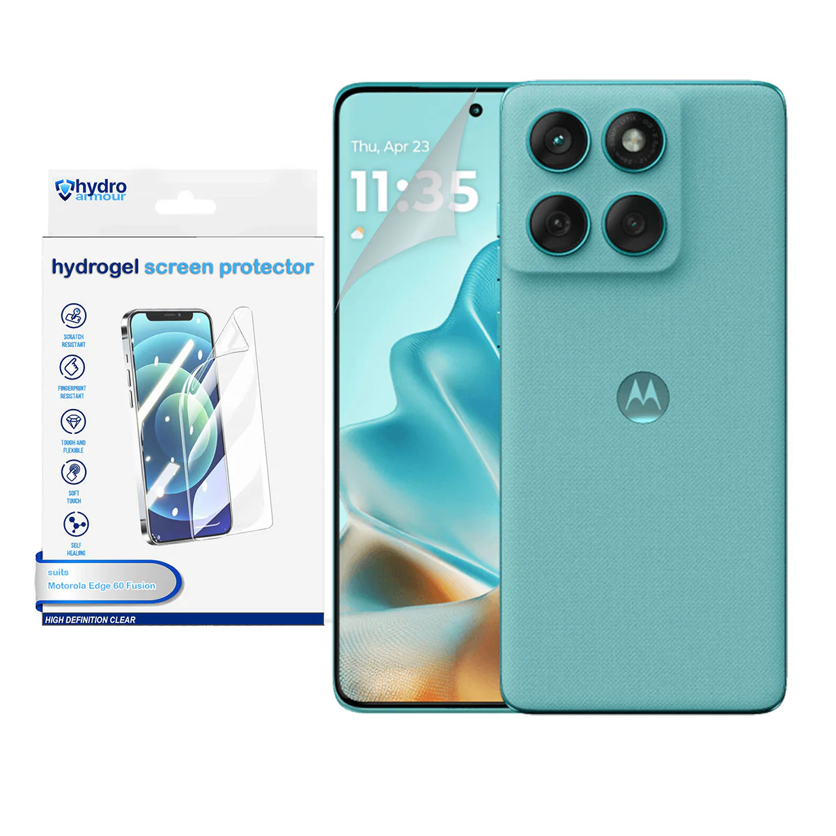 Clear HD Hydrogel Screen Protector | Anti-Scratch Protection for Motorola Edge 60 50 40 30 20 Pro Ultra Neo Fusion - Image 12