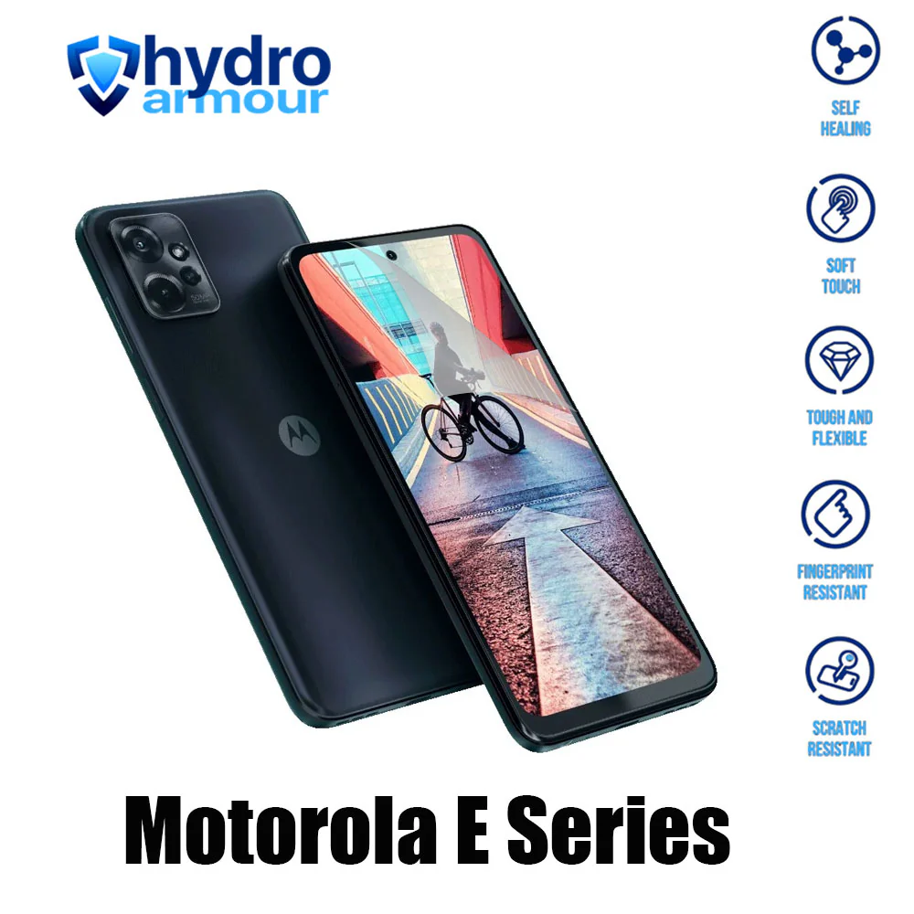 Clear HD Hydrogel Screen Protector | Anti-Scratch Protection for Motorola E13 E14 E22i