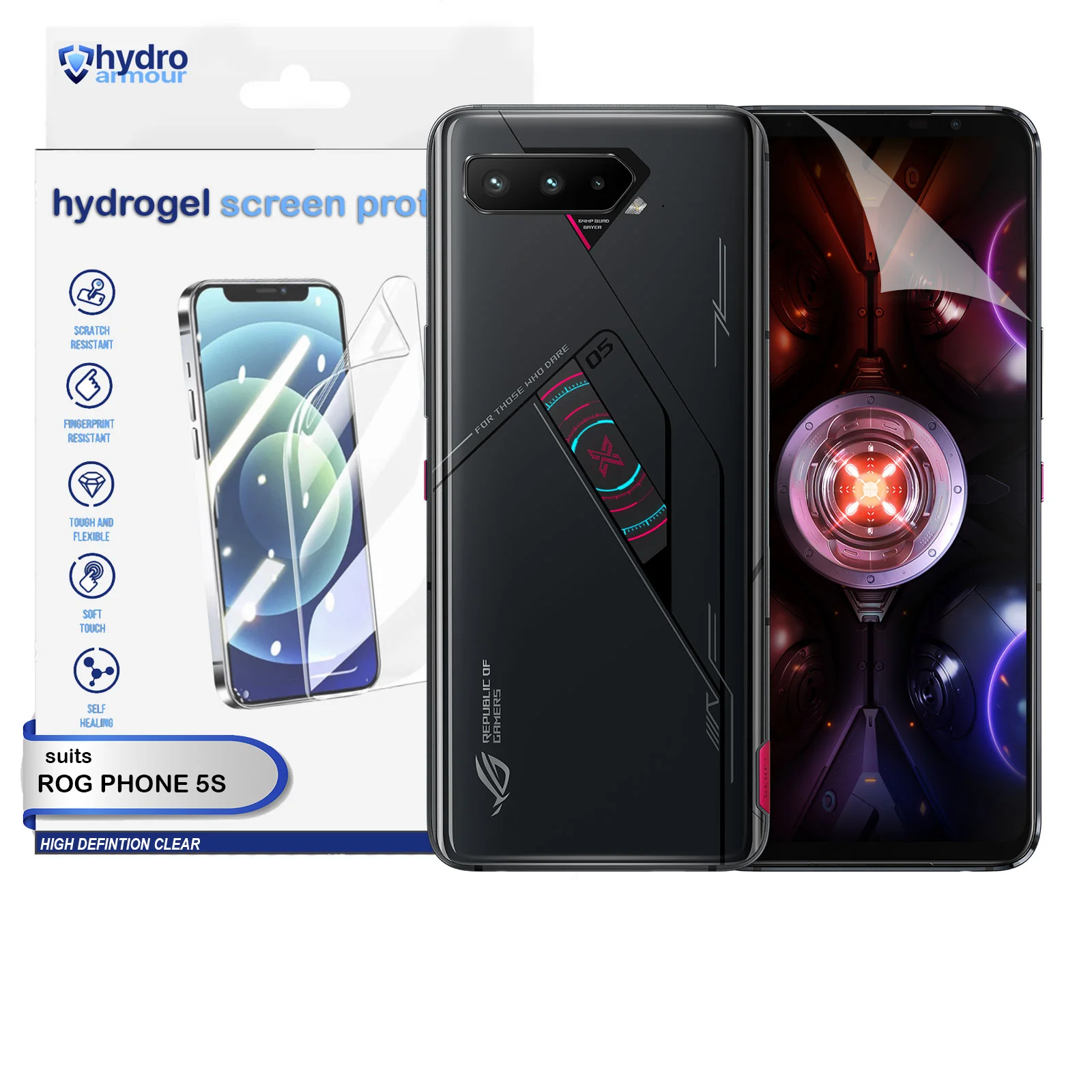 Clear HD Hydrogel Screen Protector | Anti-Scratch Protection for ASUS ROG 9 8 5s Pro - Image 10