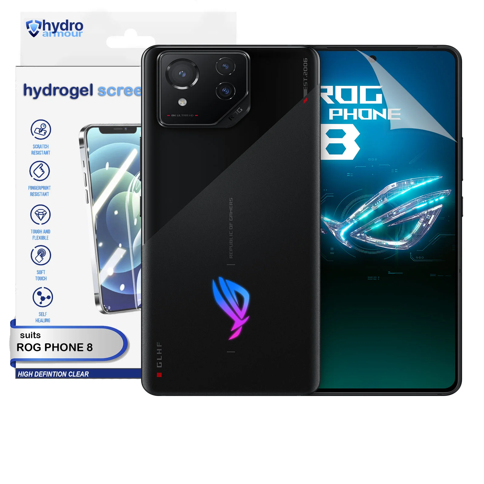 Clear HD Hydrogel Screen Protector | Anti-Scratch Protection for ASUS ROG 9 8 5s Pro - Image 5
