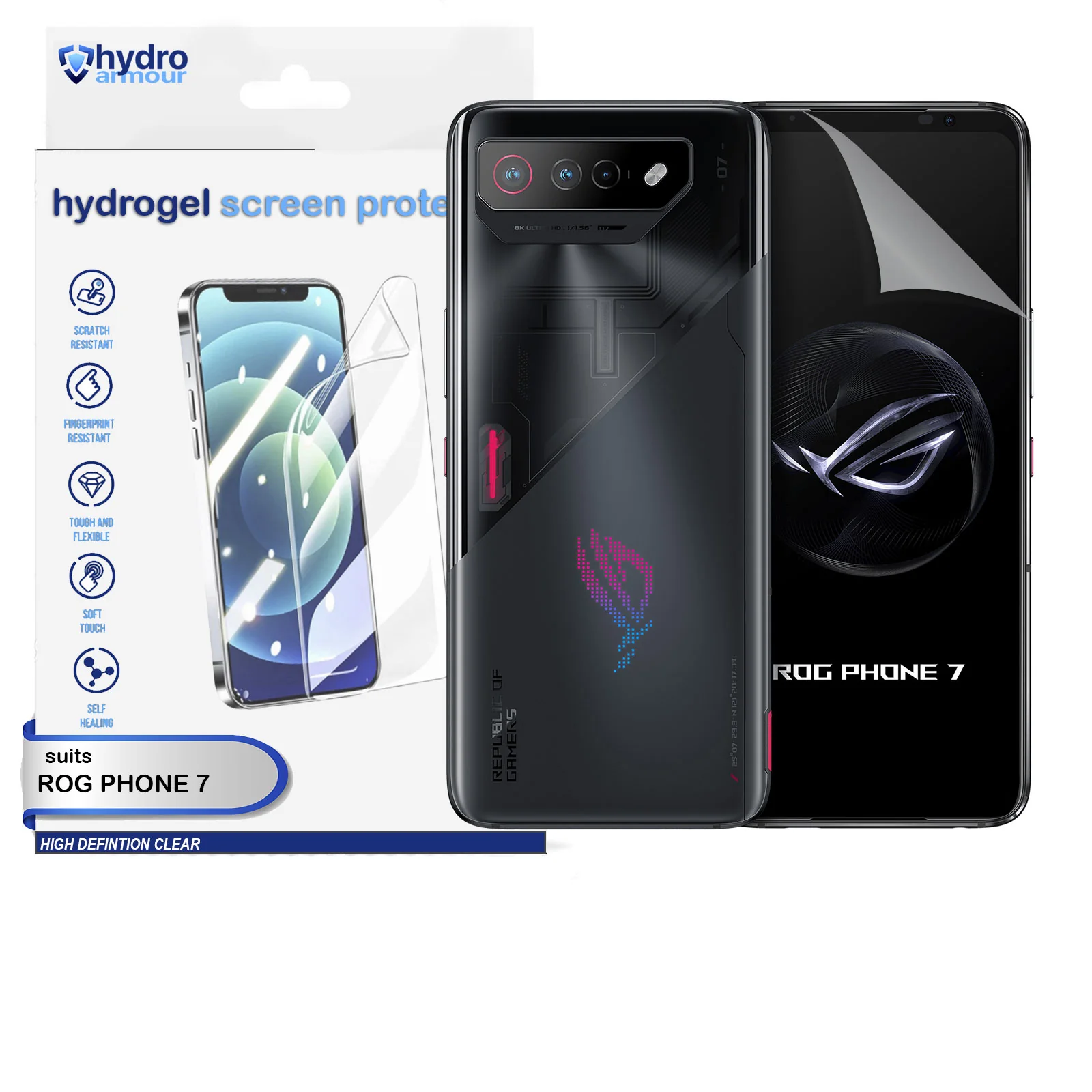 Clear HD Hydrogel Screen Protector | Anti-Scratch Protection for ASUS ROG 9 8 5s Pro - Image 7
