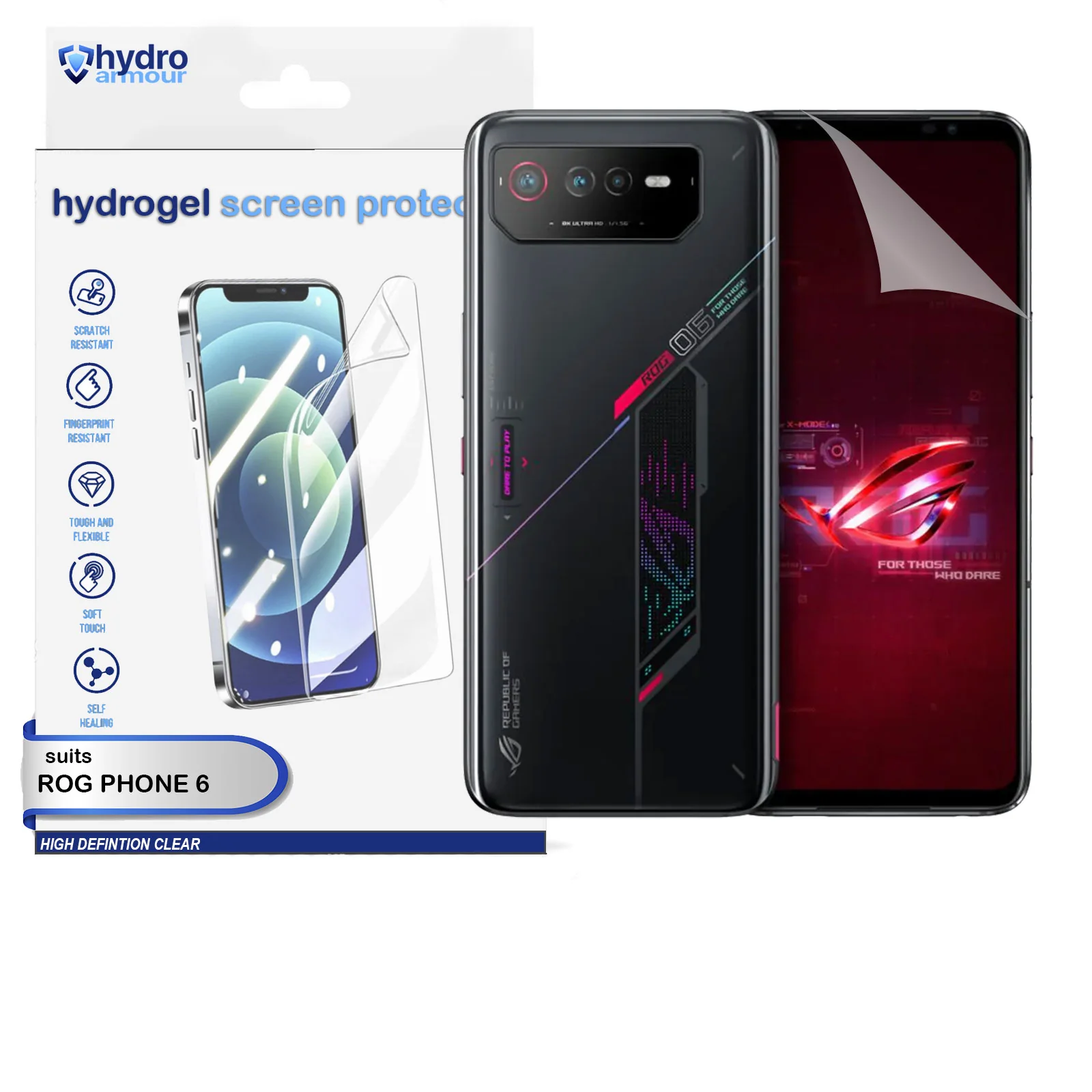 Clear HD Hydrogel Screen Protector | Anti-Scratch Protection for ASUS ROG 9 8 5s Pro - Image 9