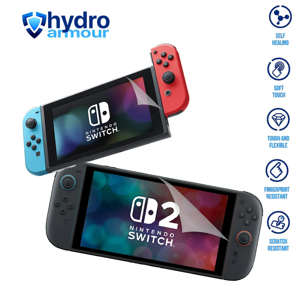 Clear HD Hydrogel Screen Protector | Anti-Scratch Protection for Nintendo Switch 2 Lite OLED