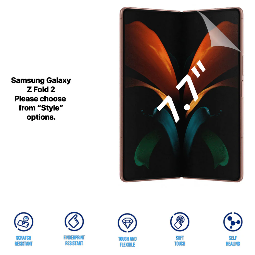 Clear HD Hydrogel Screen Protector Anti-Scratch Protection for Samsung Galaxy Z Fold 7 6 5 4 3 2 - Image 3