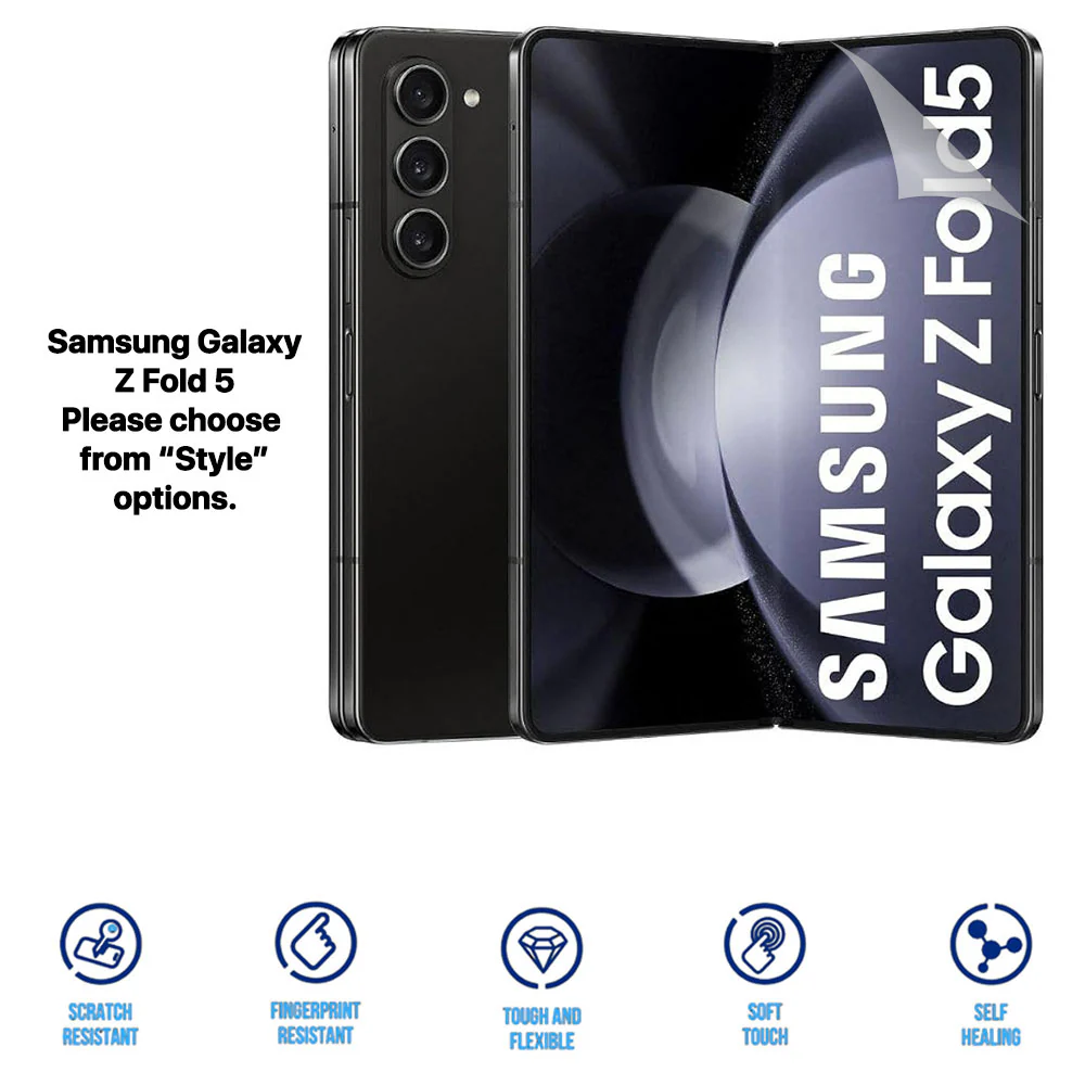 Clear HD Hydrogel Screen Protector Anti-Scratch Protection for Samsung Galaxy Z Fold 7 6 5 4 3 2 - Image 5