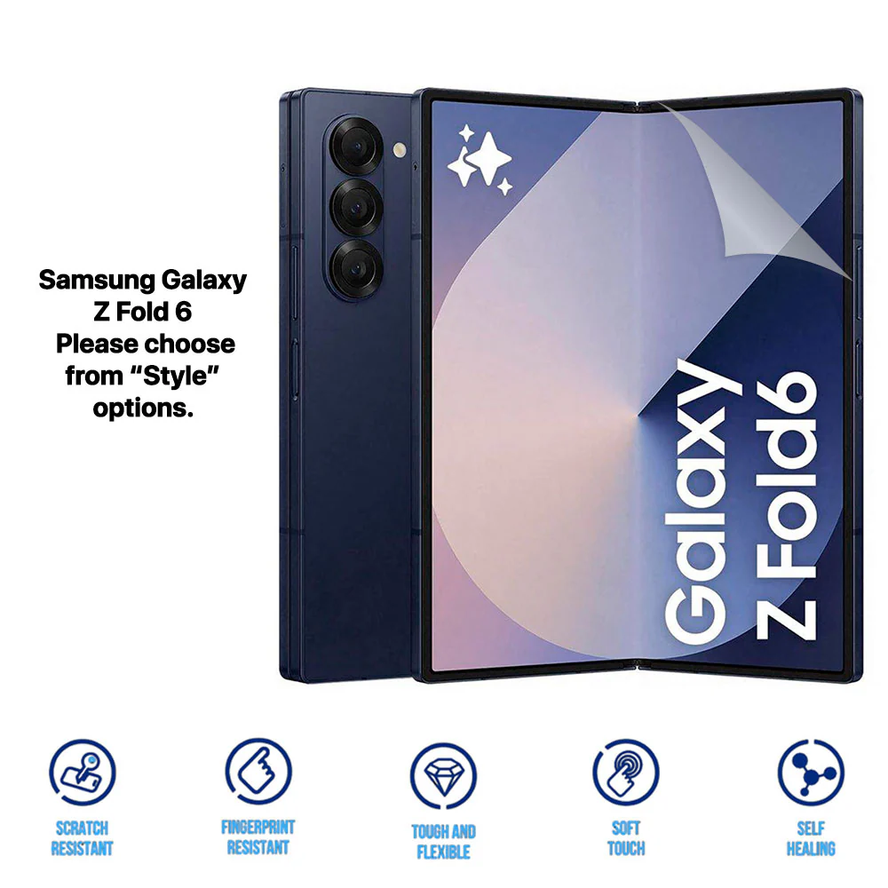 Clear HD Hydrogel Screen Protector Anti-Scratch Protection for Samsung Galaxy Z Fold 7 6 5 4 3 2 - Image 8