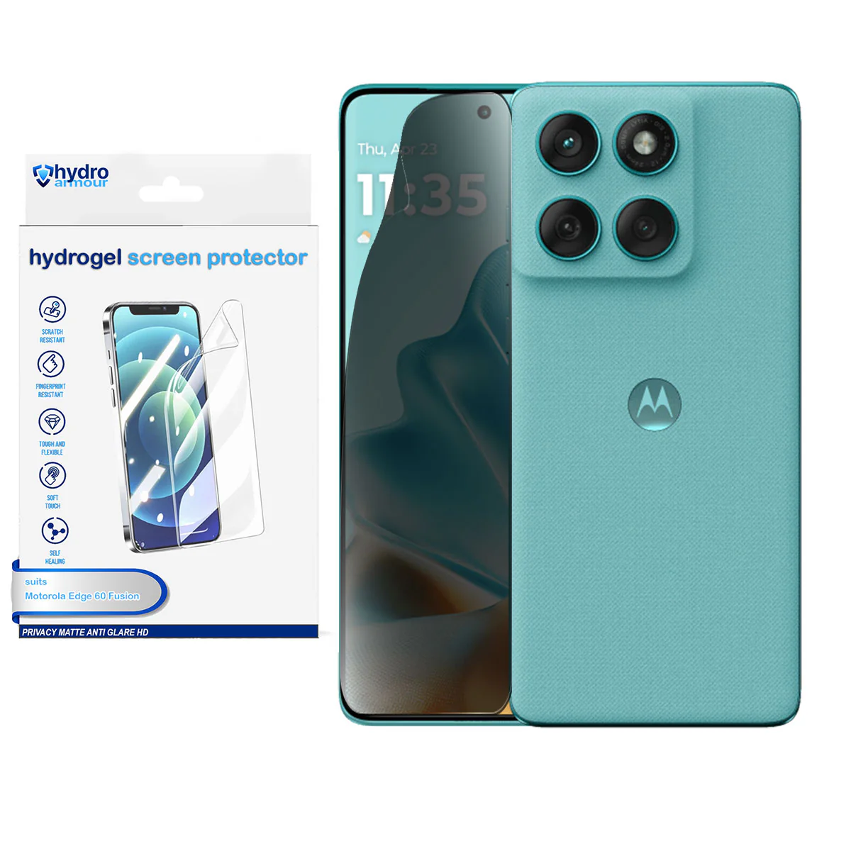 Heavy Duty Privacy Matte HD Anti-Glare Hydrogel Screen Protector Anti-Spy Motorola Edge 60 50 40 30 20 Pro Ultra Neo Fusion - Image 13
