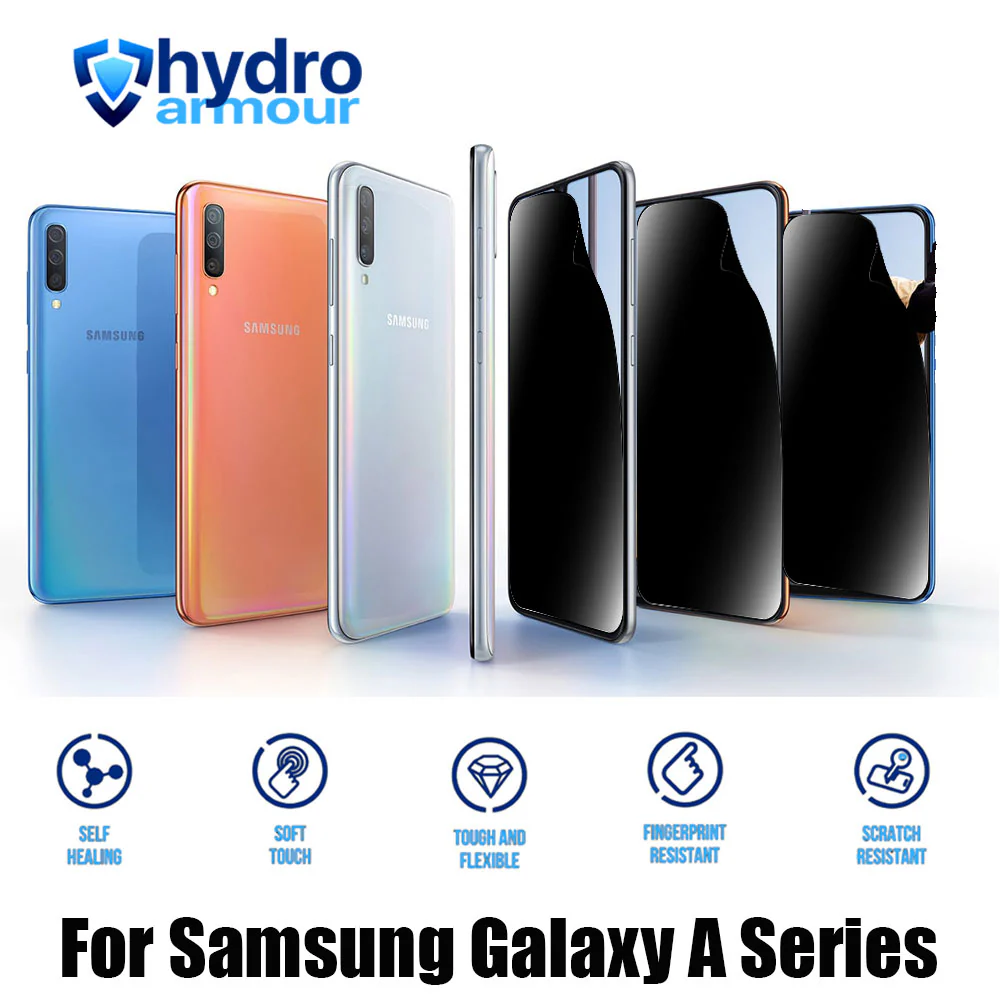 Heavy Duty Privacy Hydrogel Screen Protector HD Anti-Spy Film Samsung Galaxy A Series A55 A35 A25 A15 A05s